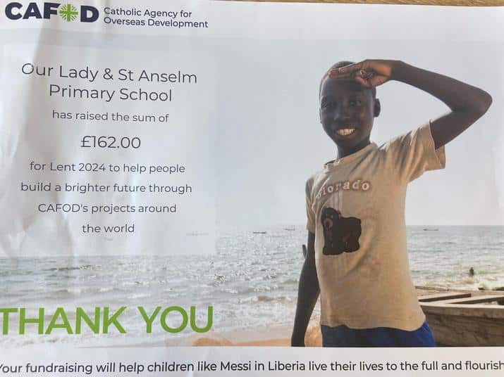 Fundraising for others - CAFOD