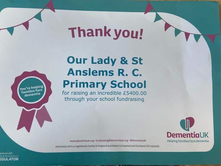 Fundraising for others - Dementia UK